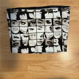 Edikted Women’s Face Print Tube Top